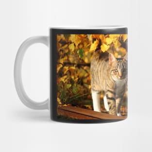 Cat in the Dry Leaves Mug